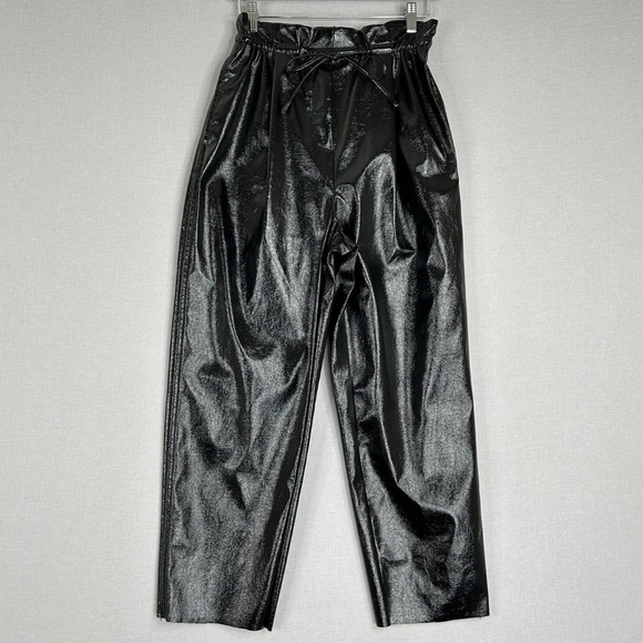 Aritzia Pants - Wilfred Womens Pant Black Jive Faux Leather Shiny Trouser Aritzia Club Sz Small